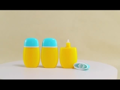 بطری 50 میلی لیتر کرم ضد آفتاب خالی لوشن بیضوی بطری پلاستیکی مات با لوگو سفارشی