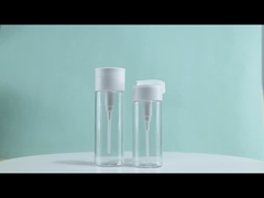 بطری لوازم آرایشی PET 100ml 120ml 400ml بطری پاک کننده آرایش با بالای صاف