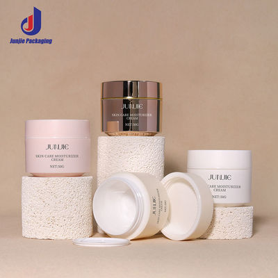 بطری های پلاستیکی PP گرد 50g ظرف های آرایشی سفارشی با پیچ بالا