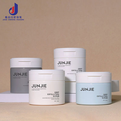 100 گرام 120 گرام ظرف آرایشی سفارشی شیشه های پلاستیکی خالی با پوشش و کاپ پلاستیکی