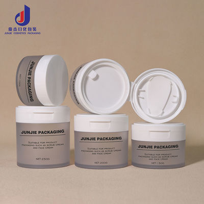 بطری ماسک چشمی خالی با کلیمپ دوستانه با محیط زیست 120ml 150g 250g گرد Clamshell تونر پنبه باد ظرف پلاستیکی آرایشی