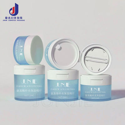 ظروف آرایشی قابل شارژ PET با درب فلیپ تاپ برای کرم های مراقبت از پوست در اندازه های 150 گرم، 200 گرم و 250 گرم