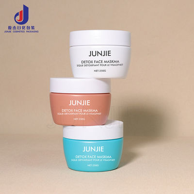 شیشه بسته‌بندی کرم لوکس 200 گرمی با درپوش پیچی، بطری پلاستیکی آرایشی اسکراب بدن با ظرفیت بالا برای بازیافت