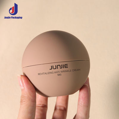شخصی خالی پلاستیکی 50 میلی‌لیتری مراقبت از پوست لوکس دیواره دوتایی AS Jar کره بدن توپ گرد شیشه کرم آرایشی بسته‌بندی شیشه‌ها
